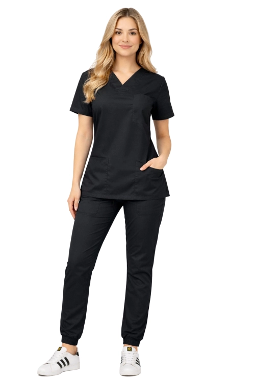 Komplet medyczny elastyczny FLEX kolor czarny