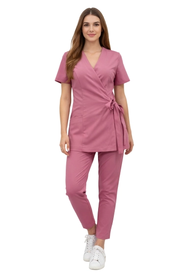 Set medical / cosmetic basic premium culoare roz murdar