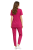 Damski elastyczny  komplet Basic Premium medyczny amarant