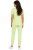 Damski komplet medyczny pistacjowy  – scrubs CASUAL PREMIUM_tył.png