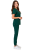 Zielona butelka  komplet medyczny damski – scrubs CASUAL PREMIUM-bok.png