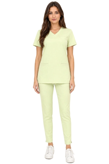 Set medical feminin BASIC PREMIUM - culoare pistachio