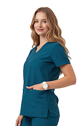 Morska bluza medyczna  originals ultra widok z boku.png
