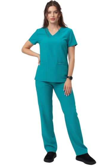Set medical pentru femei Cherokee Originals Ultra PROTX2® în culoarea cyan