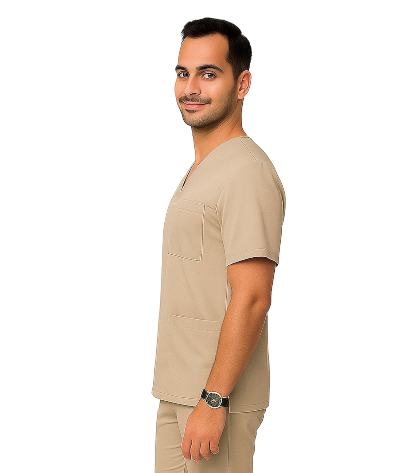 Bluză medicală elastică spandex